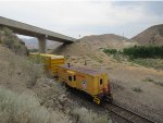 Freight consist going ahead of 4014 back to Ogden